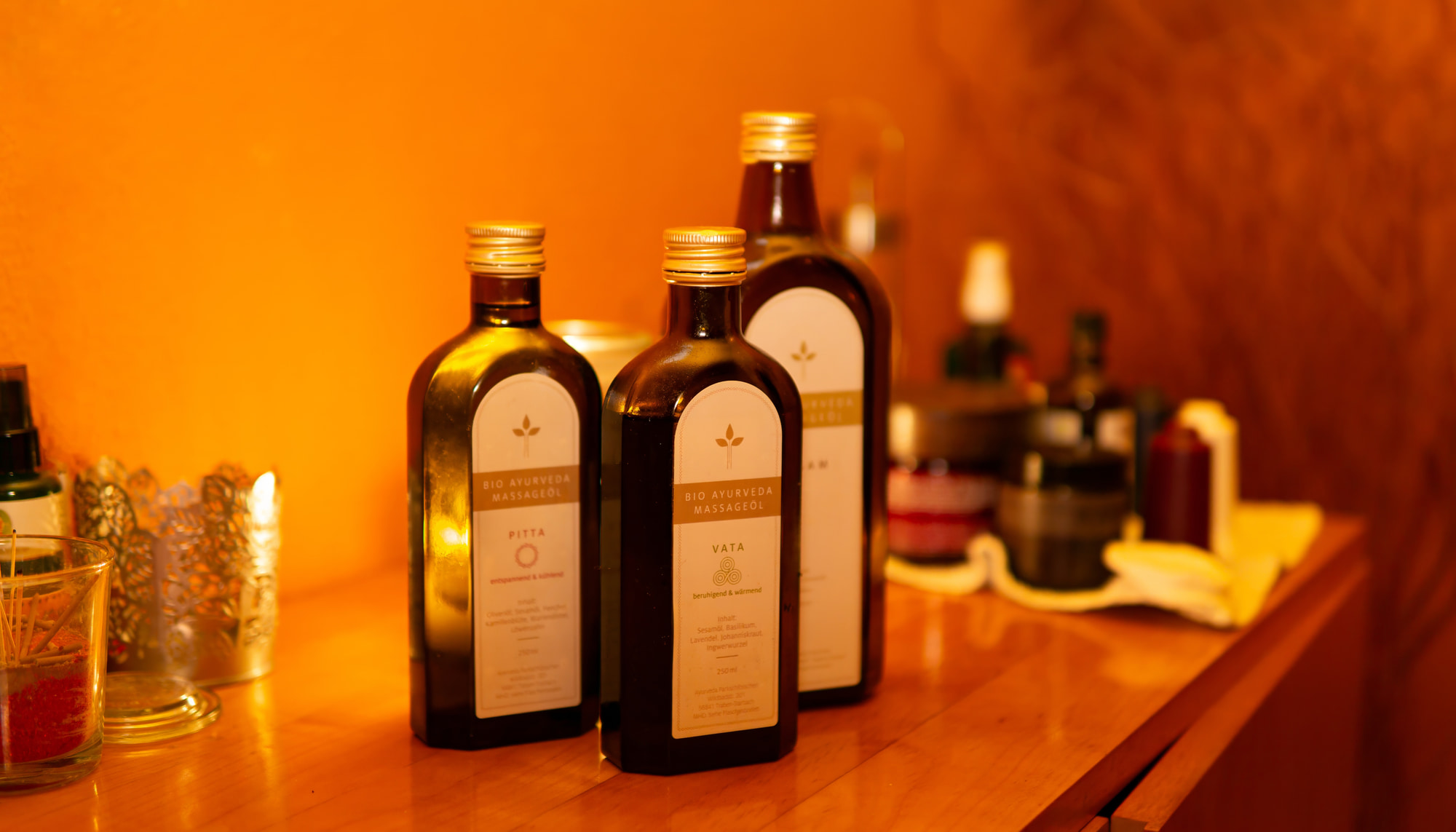 Organic Ayurveda massage oils Pitta and Vata